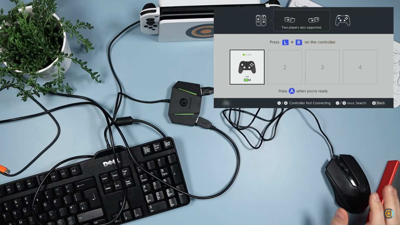 Connect adapter to dock, keyboard and mouse - (Source: CTA - tech desk)